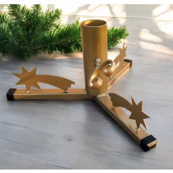 Stojak choinkowy z motywem gwiazdy betlejemskiej – metalowy, ręcznie wykonany