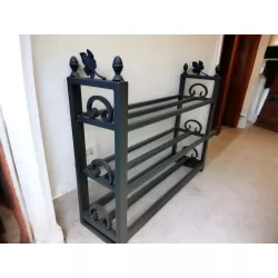 Stojak na buty– ręcznie robiony loftowy design | Rzemieslnik-Metalu.pl