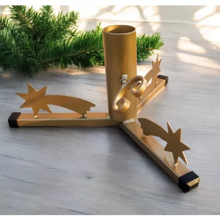 Stojak choinkowy z motywem gwiazdy betlejemskiej – metalowy, ręcznie wykonany