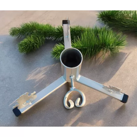 Stojak Choinkowy z Motywem Bałwanka – Metalowy, Ręcznie Wykonany