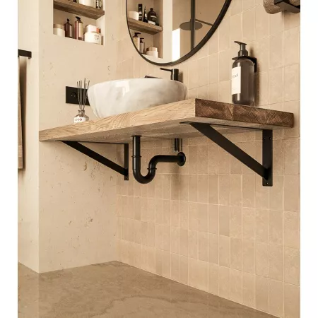 stalowy wspornik półki umywalki LOFT Rzemieslnik-Metalu